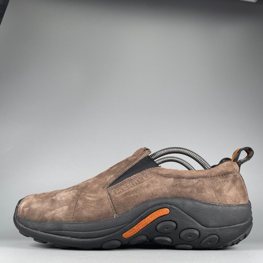 Merrell Jungle Moc Men's Size 10 Brown Suede Slip-On Loafers Hiking Shoes Casual